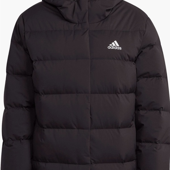 Adidas Helionic Hooded 600 Fill Power Down Black Jacket Size S - Picture 4 of 7